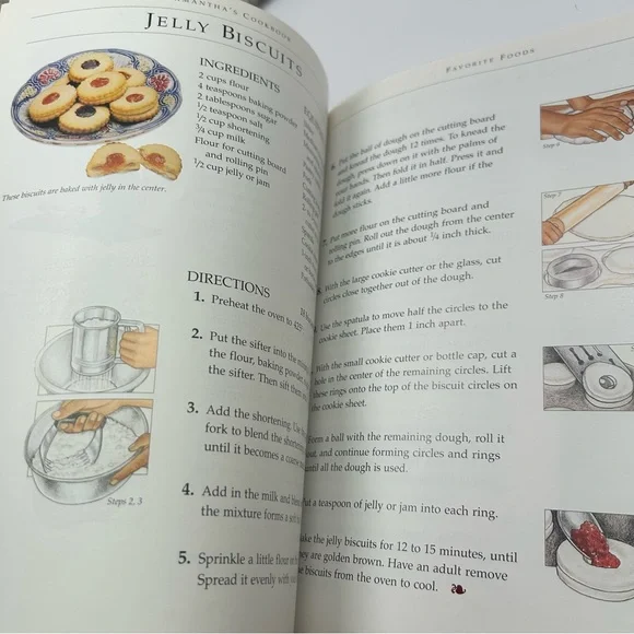 5 American Girls Pastimes cook book| craftbook paperback 90's large 11" books - Picture 9 of 14